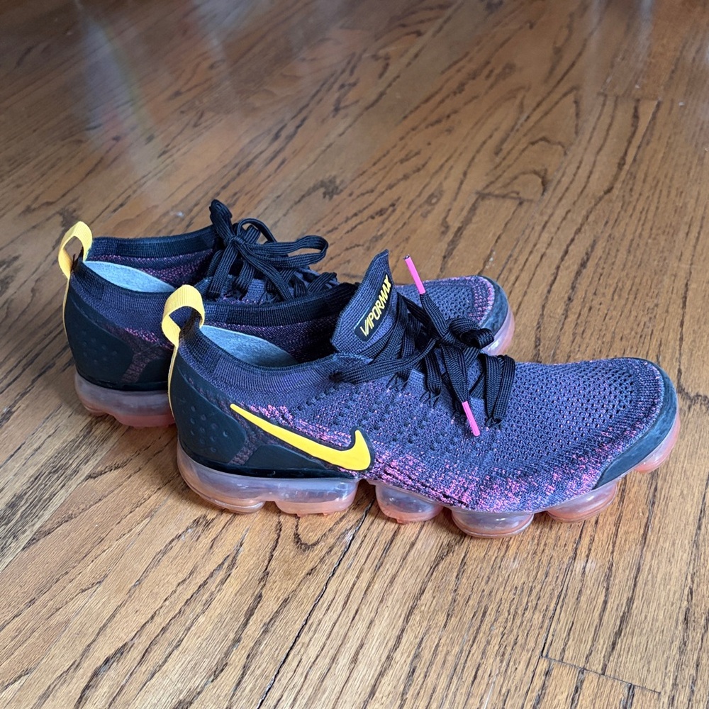 Nike Air VaporMax FlyKnit Black and Pink Men’s Sneaker